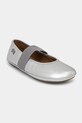Otroške usnjene balerinke Camper Right Kids 80025.28.34 srebrna SS25