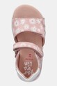 Garvalin sandale din piele pentru copii roz 252306