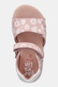 Garvalin sandale din piele pentru copii roz 252306