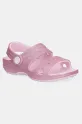 Crocs sandały CLASSIC GLITTER SANDAL syntetyczny różowy 207983.CROCS.CLASSIC.GL