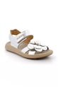 Dětské kožené sandály Primigi semišová kůže stříbrná 7898611.31.35
