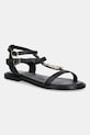 Patrizia Pepe Girl sandały skórzane czarny PPJ326
