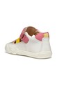 Geox incaltaminte din piele pentru copii STEPPIEUP alb B5563A.00085