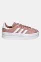 Дитячі замшеві кросівки adidas Originals GAZELLE BOLD JQ7406 помаранчевий SS25