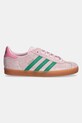 Dětské semišové sneakers boty adidas Originals GAZELLE JP7128 růžová SS25