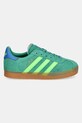 Otroške superge iz semiša adidas Originals GAZELLE JP7132 zelena SS25