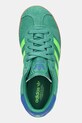 Detské semišové tenisky adidas Originals GAZELLE zelená JP7132