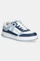 Calvin Klein Jeans sneakersy dziecięce imitacja skóry licowej niebieski V3X9.82091.35.39