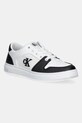 Dětské sneakers boty Calvin Klein Jeans imitace kůže bílá V3X9.82093.30.34