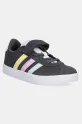 adidas sneakersy zamszowe dziecięce VL COURT 3.0 syntetyczny szary JH6315