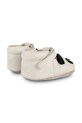 Băieți Donsje incaltaminte din piele pentru bebelusi Spark Classic Shoes Panda 1003010 alb