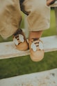 Donsje buty skórzane niemowlęce Niek Sneakers Bee nieocieplane brązowy 1037001