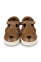 Chłopiec Donsje półbuty skórzane dziecięce Zazo Classic Shoes Bear 1503501 brązowy