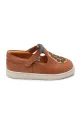 Детски половинки обувки от кожа Donsje Lowy Shoes Papaya 2029103 кафяв