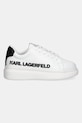 Karl Lagerfeld sneakersy skórzane dziecięce Z30381.30.35 biały SS25