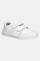Garvalin scarpe da ginnastica per bambini in pelle finta pelle fiore bianco 252510.28.34