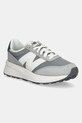 New Balance sportcipő 370 velúr bőr szürke GS370AH