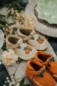 Шкіряні кросівки для немовлят Donsje Yames Shoes Arancia замша бежевий 1041401