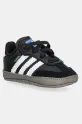 adidas Originals baba cipő SAMBA CRIB szintetikus fekete JI2757