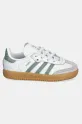 Детские кожаные кроссовки adidas Originals SAMBA OG JP5487 зелёный SS25