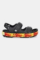 Crocs sandały dziecięce CROCBAND CRUISER FLAMES SANDAL KIDS 211268.CROCS.CROCBAND.C czarny SS25