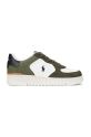 Polo Ralph Lauren sneakers din piele Masters Crt piele întoarsă verde 809955690002.101