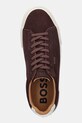 BOSS sneakers din piele intoarsă Aiden maro 50536521.601