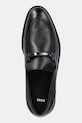 Kožené mokasíny BOSS Tayil čierna 50536147.001
