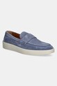 BOSS mocasini din piele intoarsa Clay piele întoarsă albastru 50536159.464