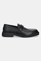 HUGO mocasini de piele Iker 50536228.001 negru SS25
