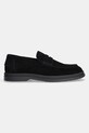 HUGO mocasini din piele intoarsa Chaol 50536215.001 negru SS25