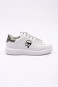 Karl Lagerfeld sneakers din piele KAPRI MENS NFT mic de statură alb KL52531M.01S