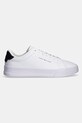 Tommy Hilfiger sneakers din piele TH COURT LTH DETAIL ESS FM0FM05367 alb SS25