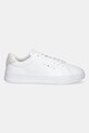 Tommy Hilfiger sneakersy skórzane TH COURT LTH DETAIL ESS FM0FM05367 biały SS25