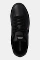 Tommy Hilfiger sneakersy skórzane ICON COURT LTH FLAG ESS czarny FM0FM05317