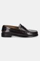 Kožne mokasinke Tommy Hilfiger CLASSIC HILFIGER LEATHER LOAFER FM0FM05362 smeđa SS25