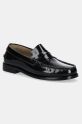 Шкіряні мокасини Tommy Hilfiger CLASSIC HILFIGER LEATHER LOAFER лицьова шкіра чорний FM0FM05362