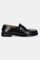 Шкіряні мокасини Tommy Hilfiger CLASSIC HILFIGER LEATHER LOAFER FM0FM05362 чорний SS25