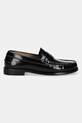 Kožené mokasíny Tommy Hilfiger CLASSIC HILFIGER LEATHER LOAFER FM0FM05362 černá SS25