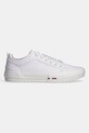 Kožne tenisice Tommy Hilfiger TH HI VULC CLEAT LOW LTH FM0FM05452 bijela SS25