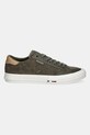 Semišové tenisky Tommy Hilfiger TH HI VULC STREET LOW SUEDE RWB FM0FM05458 zelená SS25