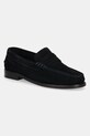 Μοκασίνια σουέτ Tommy Hilfiger CLASSIC HILFIGER SUEDE LOAFER δέρμα σαμουά σκούρο μπλε FM0FM05363