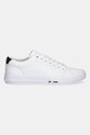 Tommy Hilfiger bőr sportcipő TH HI VULC STREET LOW RWB LTH FM0FM05312 fehér SS25