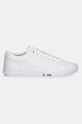 Кожени маратонки Tommy Hilfiger TH HI VULC STREET LOW RWB LTH FM0FM05312 бял SS25