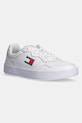 Tommy Jeans sneakersy skórzane TJM CUPSOLE LEATHER ESS niska biały EM0EM01443