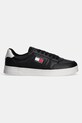 Tommy Jeans sneakers din piele TJM THE GREENWICH NEW ESS EM0EM01574 negru SS25