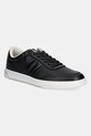 Tenisky Calvin Klein LOW TOP LACE UP LOGO usňová koža čierna HM0HM01653