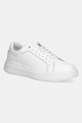 Tenisky Calvin Klein LOW TOP LACE UP WOVEN usňová koža biela HM0HM01659