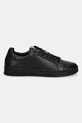 Kožené tenisky Calvin Klein LOW TOP LACE UP WOVEN HM0HM01767 čierna SS25
