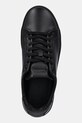 Kožené tenisky Calvin Klein LOW TOP LACE UP WOVEN čierna HM0HM01767